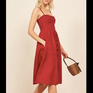 Reformation “Tori” Linen Dress